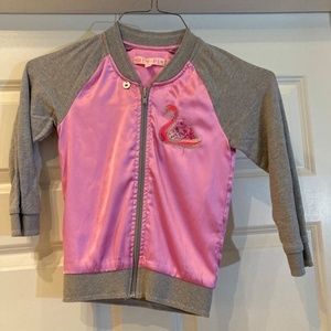 Girls Satin Bomber Jacket